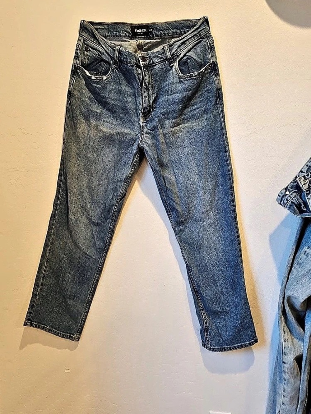 AG The Legging Ankle Straight Leg Jeans Waist 31 Blue